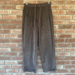House of Harlow 1960 Velour Wide Leg Sweatpants Gray Purple Y2K Women’s Medium